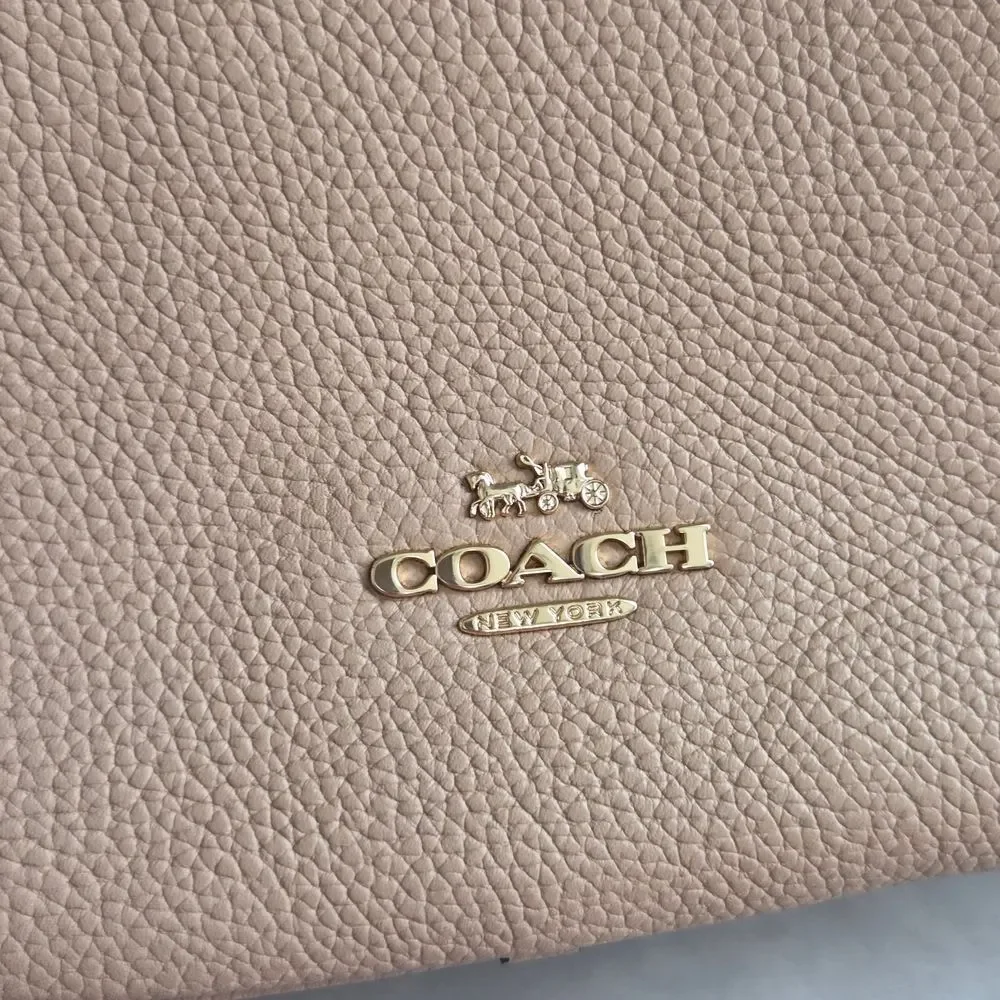 Coach Sutton Pebbled Leather Hobo Shoulder Bag - Picture 9 of 12